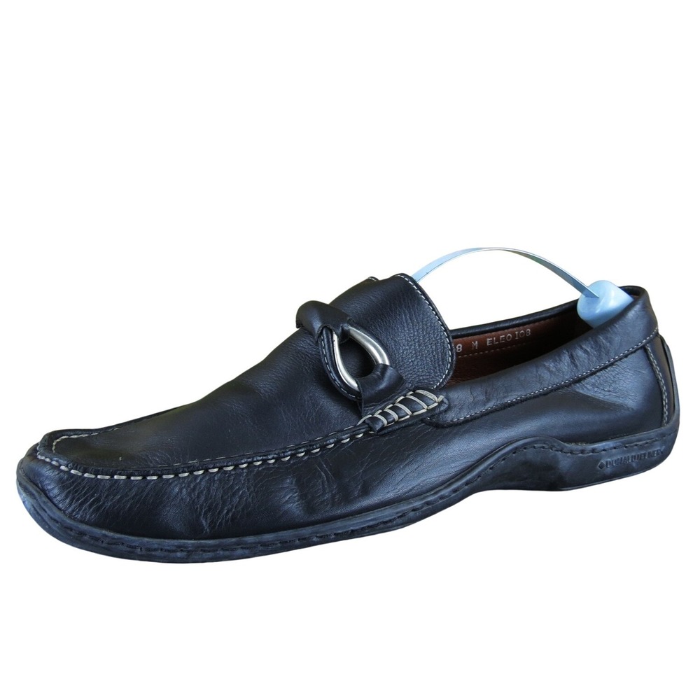 Donald J Pliner Men Eleo Loafer Black Leather Size 8 Medium Gently Used 2025
